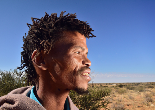 Khomani San tribesman